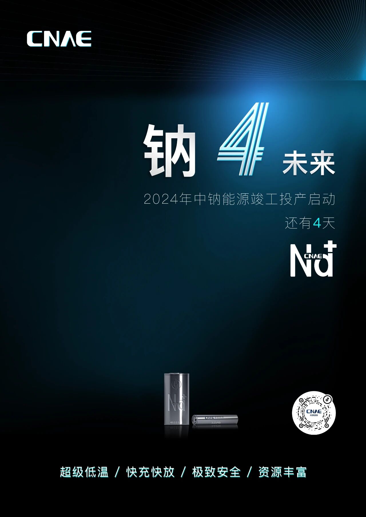 距离2024年中钠能源竣工投产启动，还有4天！